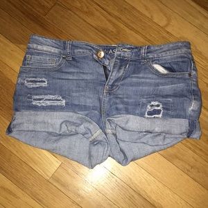 Distressed Jean Shorts